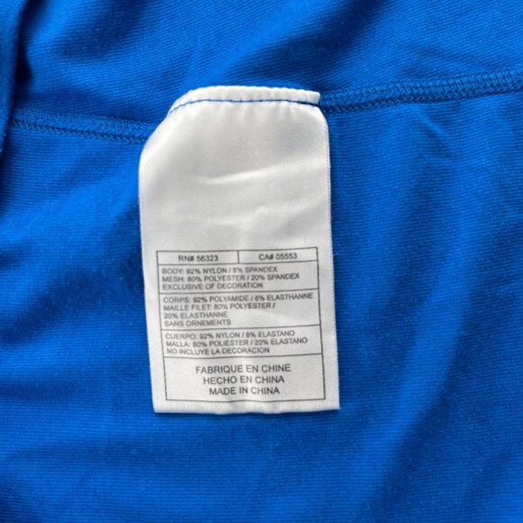 Nike FIT Dry Blue Athletic Shirt Women's size Large short Sleeves loose fit - Picture 5 of 6